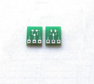 50 Stck. Neu Doppelseitig SMD SOT23-3 auf DIP SIP3 Adapter Leiterplatte Zum Selbermachen Konverter  - Bild 1 von 2