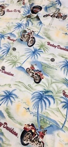 Camisa de campamento hawaiana viscosa de manga corta Harley Davidson Tori Richard para hombre XL - Imagen 1 de 10
