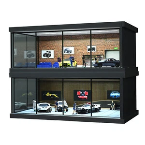 UK 1/43 Scale Diorama Car Showroom Model LED Lighting Garage Scene Display Model - Picture 1 of 46