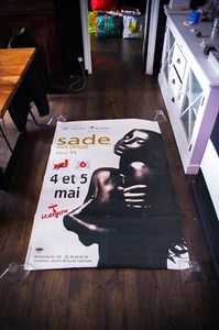 SADE LOVE DELUXE grande poster musicale pubblicitario vintage francese originale 1993 - Foto 1 di 7