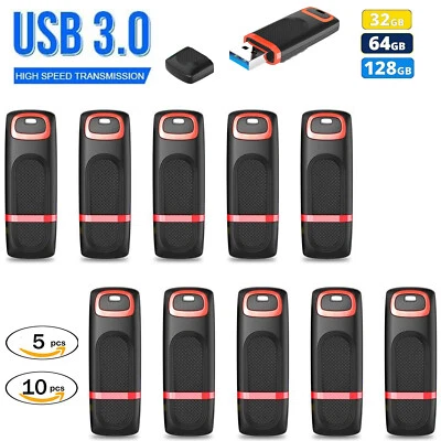 USB 3.0 High Speed Memory Stick Flash Drive Thumb 32G 64G 128G 5Pack 10Pack - Image 1 of 4