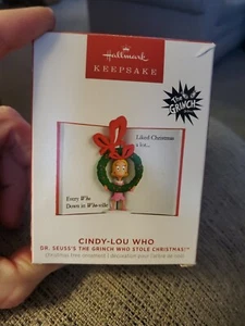 2023 Hallmark Dr. Seuss's How the Grinch Stole Christmas! Cindy-Lou Who New - Picture 1 of 2
