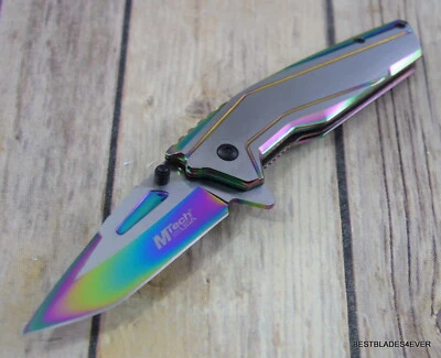 7.5 INCH MTECH TACTICAL SPRING ASSISTED KNIFE WITH POCKET CLIP - Image 1 of 4