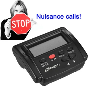 CT-CID803 Caller ID  Box Stop Nuisance Dual Signal FSK/DTMF Black UK P4N9