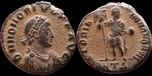 Honorius. Antiochia. Antike römische Münze AE 4. CAESAR 393-423 AD. #1671 - Bild 1 von 1