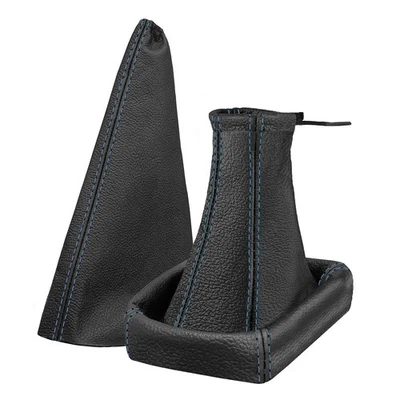 Borsa cambio + cuffia freno a mano Opel Tigra Twintop 2004-2010 cucitura blu - Immagine 1 di 4