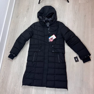 Chaqueta Abrigo Spyder Mujer Larga Puffer Mediana Negra HydroWeb ThermaWeb Foto 1 de 4