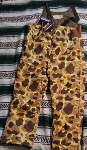 Cabelas Goretex Thinsulate Brown Camo Bib Overall XL - Picture 1 of 12