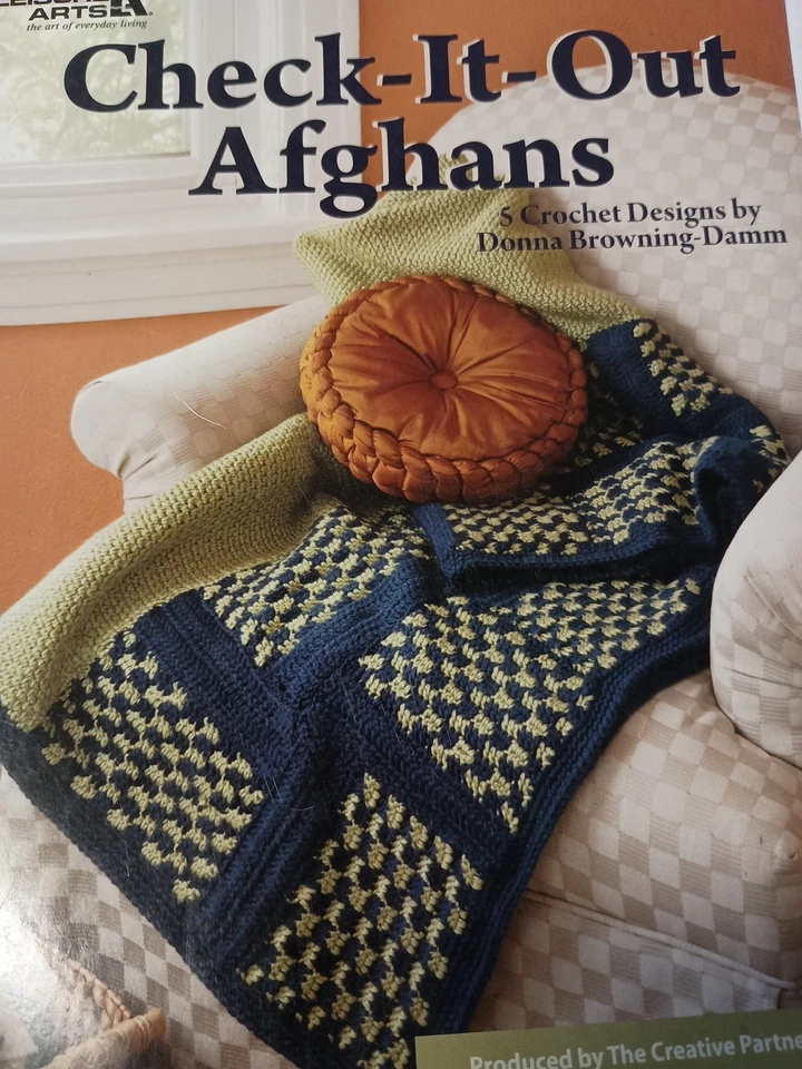 Leisure Arts Check It Out  Afghan Crochet C11 - Image 1 of 1