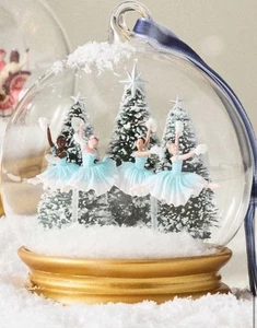 Anthropologie New York City Ballett Schneekugel Ornament blau Ballerina neu mit Etikett letzte 1 - Bild 1 von 4