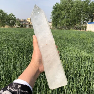 6.02LB Clear quartz Obelisk Natural Reiki Crystal Wand Point Decor Gift XA6193 - Picture 1 of 12