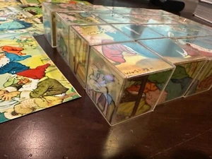 Vintage Puzzle Cubes with Case 1950's - FAIRY TALES Theme - Acrylic - Picture 1 of 9