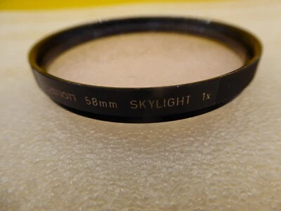 Canon Genuine black Rim 58mm  1x  Skylight Filter  vgc  s/p - Image 1 of 3