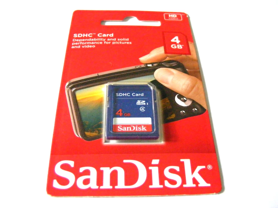 4 GB SDHC Card Class 4 (4 GB SDHC Card) SanDisk New - Image 1 of 1