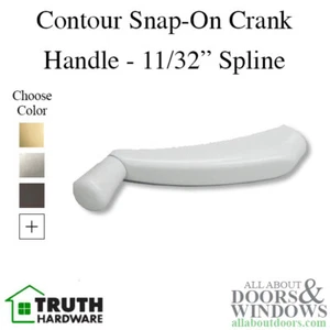 Amesbury Truth Window Handle Contour Crank Handle 11/32 Spline - Picture 1 of 92