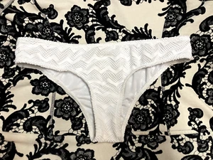Roxy Bikinihose Cheeky Größe Small Häkel-Overlay weiß - Bild 1 von 3