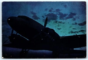 Postcard c1940s United’s DC-3 Mainliner Sleepers United Air Lines Issued - Picture 1 of 2
