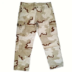 US Army Style Desert Combat Trousers 3 Colour Rip Stop Camouflage USA - Picture 1 of 8