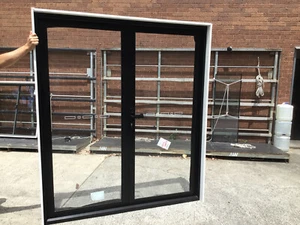 2100h x 1478w NEW Aluminium Hinged Double French Door 8 colours. 14 DAYS - Picture 1 of 6