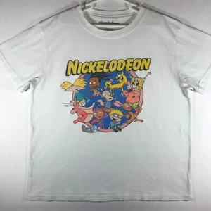 Nickelodeon Kid's Medium White Short Sleeve Shirt - Picture 1 of 4