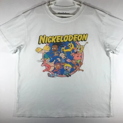 Camisa de manga corta blanca mediana Nickelodeon para niños Foto 1 de 4