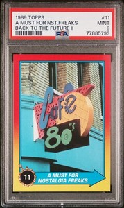 Fox 1989 Topps Back To The Future #11 PSA 9 Mint Cafe 80's Nostalga POP 1 none ^