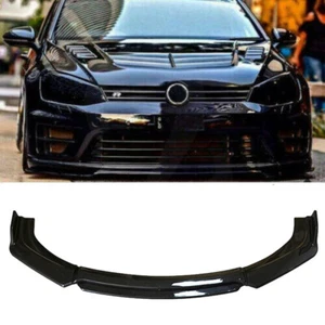 For VW Golf MK5 MK6 MK7 GTI Jetta Gloss Black Front Bumper Lip Splitter - Picture 1 of 5