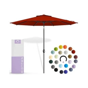 6 Ft Umbrella Outdoor Patio - UV Proof Polyester Fabric, for Garden, Pool & Deck - Picture 1 of 6