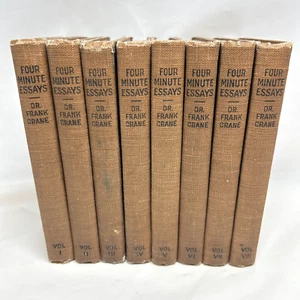 Four Minute Essays Dr Frank Crane 1919 Volumes 1-8 - Picture 1 of 15