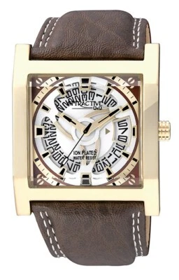 Q&Q by Citizen Attractive Jumbo Men's w/date Watch white dial brown Strap DA101 - Image 1 of 3