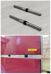 2 Verbindungsstifte Ø 5x 70mm Verbindung 5 mm Ringdistanz Möbelfront Verbinder - Bild 1 von 2