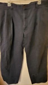 dockers men vtg pants blue 40 x 30 inseam 28 pleated front small fade nice item - Picture 1 of 24