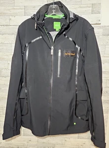 Mens Hugo Boss Full Zip Rain Jacket Golf Vest Hooded Oak Tree National - Picture 1 of 24