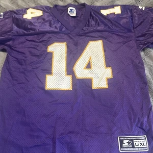 Starter 1997 Minnesota Vikings Brad Johnson #14 NFL Jersey Mens L/XL - Picture 1 of 5
