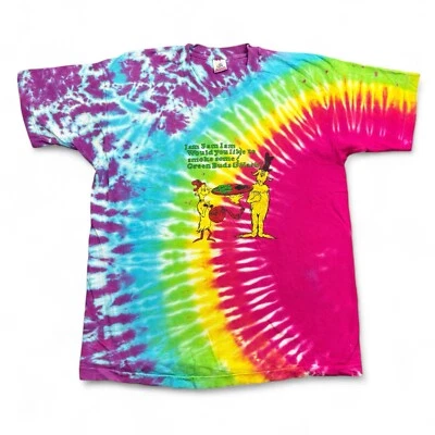 Camiseta Parodia Dr. Seuss Años 90 De Colección Para Hombre XL Tie Dye Huevos Verdes Y Jamón Droga Hierba Foto 1 de 4