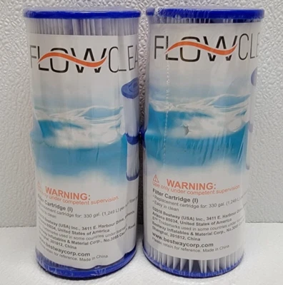 2 Pack Bestway Flow Clear Size (I) Filter Cartridge Pool Spa New Sealed - Image 1 of 4