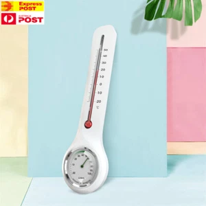 WALL Thermometer Hygrometer Indoor Outdoor Garden Home Room Temperature Humidity - Picture 1 of 13