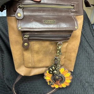 Chala Gemini 3-In-1 Crossbody Sunflower Coin Purse Dog Mom Shoulder Bag - Picture 1 of 14