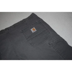 Carhartt Utility Work Shorts Mens Size 40 Gray Cotton Flat Front  - Picture 1 of 6
