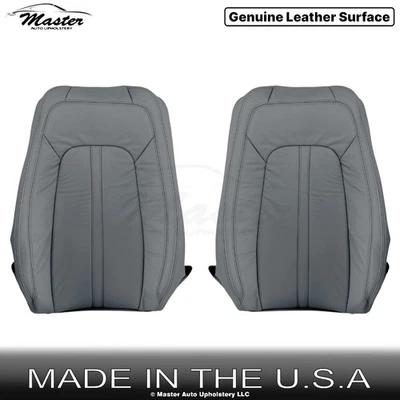 Fundas de asiento de repuesto grises para tapa delantera de cuero para Lincoln MKZ 2017-2018 Foto 1 de 4