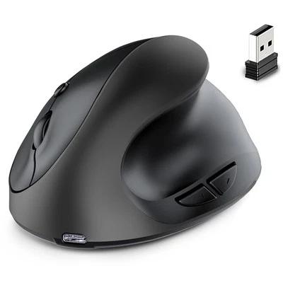 Rechargeable Dual Mode USB 2.4G  + Bluetooth Mouse Vertical Ergonomic1250 - Image 1 of 4