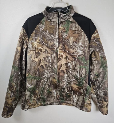 Gamehide Camo Hunting Jacket Kenworth Truck Logo Full Zip Sz Large RIHM Kenworth - Image 1 of 4
