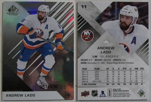 Andrew Ladd 2017 Upper Deck SP Game - Used Edition #11 numbered /230 Islanders - Bild 1 von 2