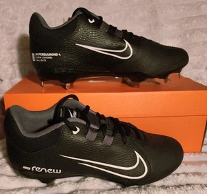 Nike Hyperdiamond 4 Pro Softball Damengröße 9 Metallschuhe schwarz CZ5920-005 - Bild 1 von 17