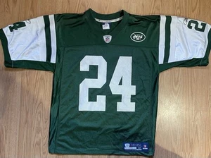 Mens NFL New York Jets #24 Darrelle Revis Reebok Jersey Size M 2000s Y2K - Picture 1 of 8