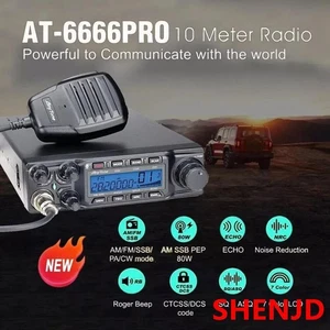 NUEVO Transceptor de radioaficionado AnyTone AT-6666PRO 28-29,7 MHz 10 metros 40 canales - Imagen 1 de 7