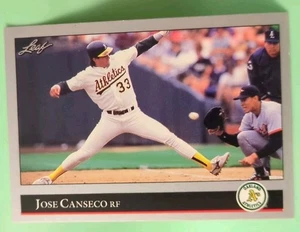 1992 Leaf - Jose Canseco #267 - Oakland Athletics A's - Picture 1 of 2