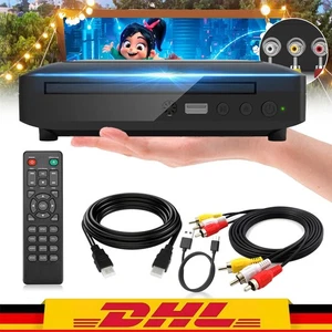 Mini DVD Player DVD Player Für TV, 1080P DVD Player HDMI USB Fernbedienung NEW - Bild 1 von 15