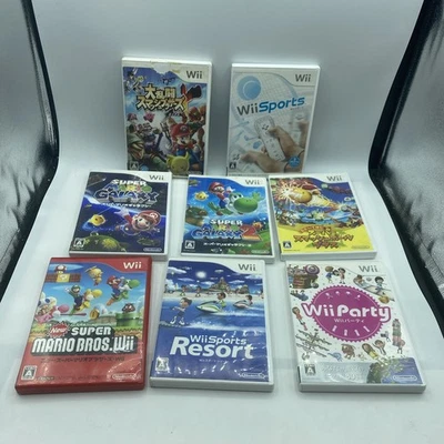 Lote de 8 Juegos Wii Japoneses (NTSC-J) Mario Sports Party Foto 1 de 4
