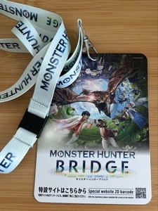 Tarjeta Monster Hunter Bridge con correa para el cuello - Kansai Expo, rara, casi nueva - Imagen 1 de 2